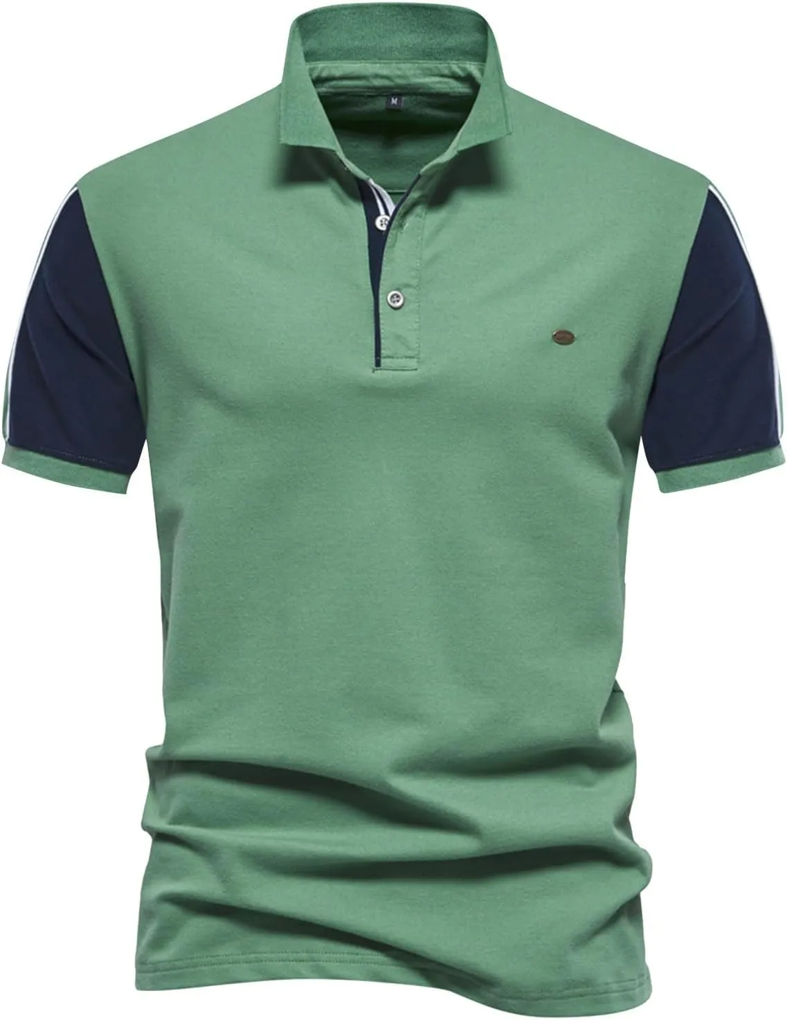 Mens Knit Polo Shirt Golf Shirts Short Sleeve Sports Casual Polo Shirts Textured Casual Knitted Golf Shirt