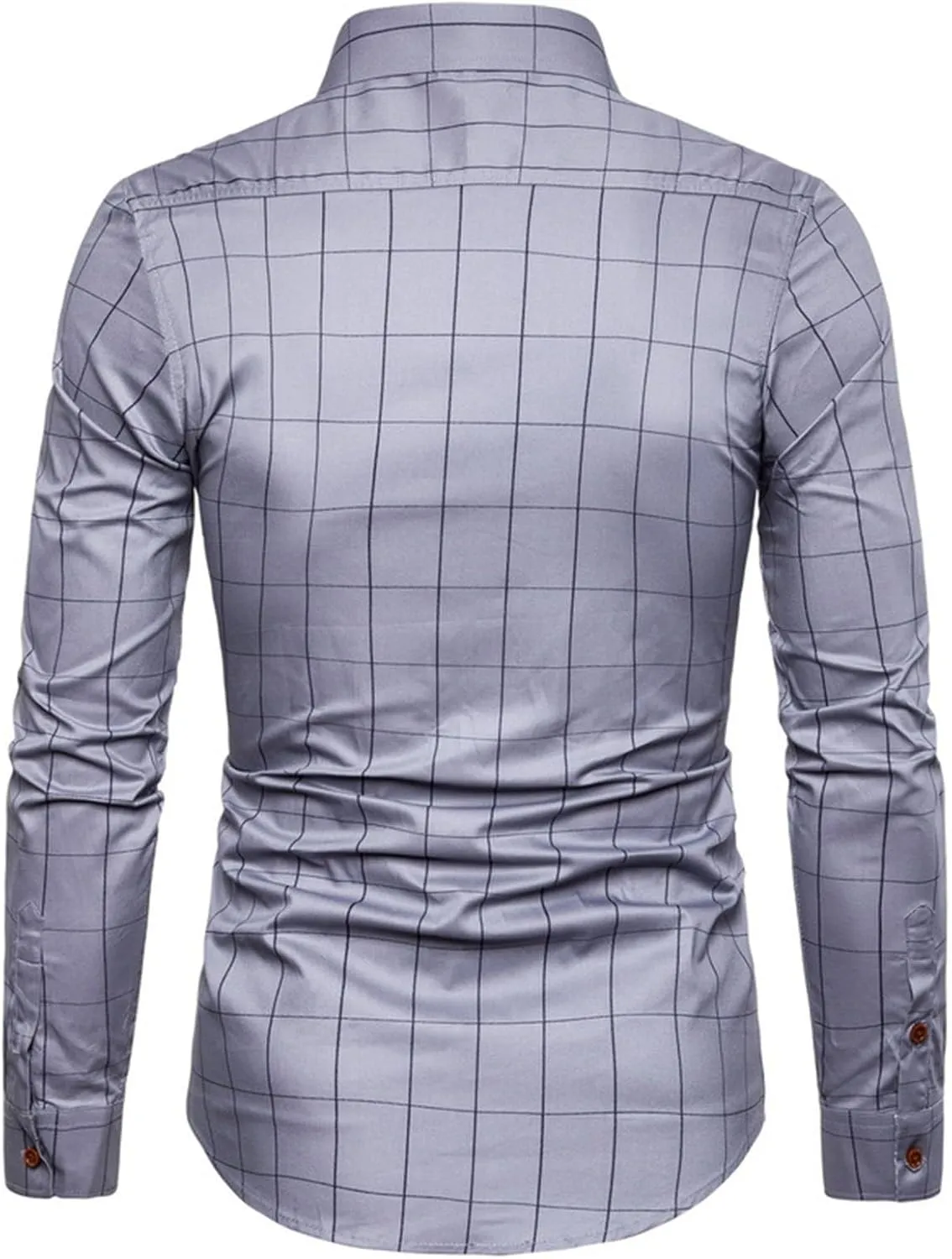 Men's Long Sleeve Button Down Shirts Slim Fit Dress Shirts for Men Untucked Dress Shirt Men's Urban Stylish