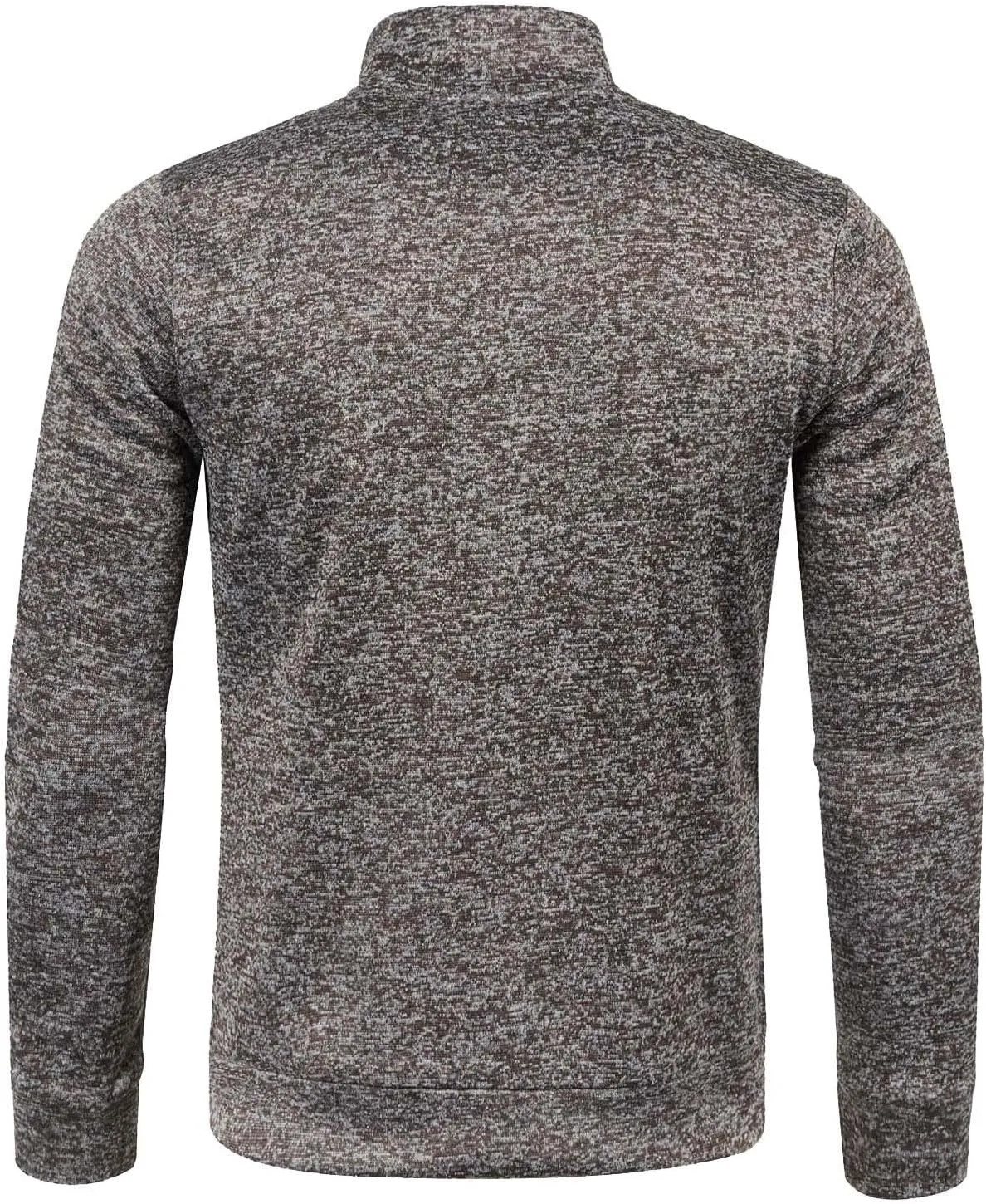 Men's Mock Neck Full Zip Sweatshirt - Athletic Sport Jogging Fall Fleece Long Sleeve Jacket Coat