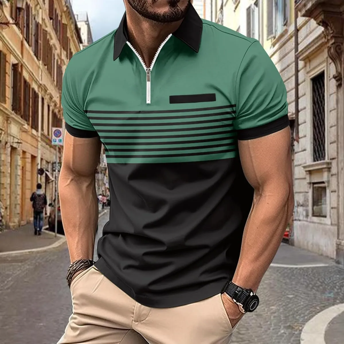 Men's Polo Shirt 2024 Short Sleeve Performance Patriotic Shirt Funny Shirt Golf Shirts for Men Big and Tall Short