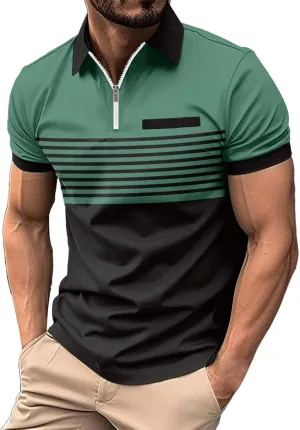 Men's Polo Shirt 2024 Short Sleeve Performance Patriotic Shirt Funny Shirt Golf Shirts for Men Big and Tall Short