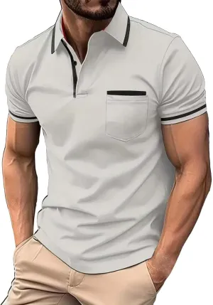 Men's Polo Shirt 2024 Short Sleeve Performance Patriotic Shirt Funny Shirt Golf Shirts for Men Big and Tall Short