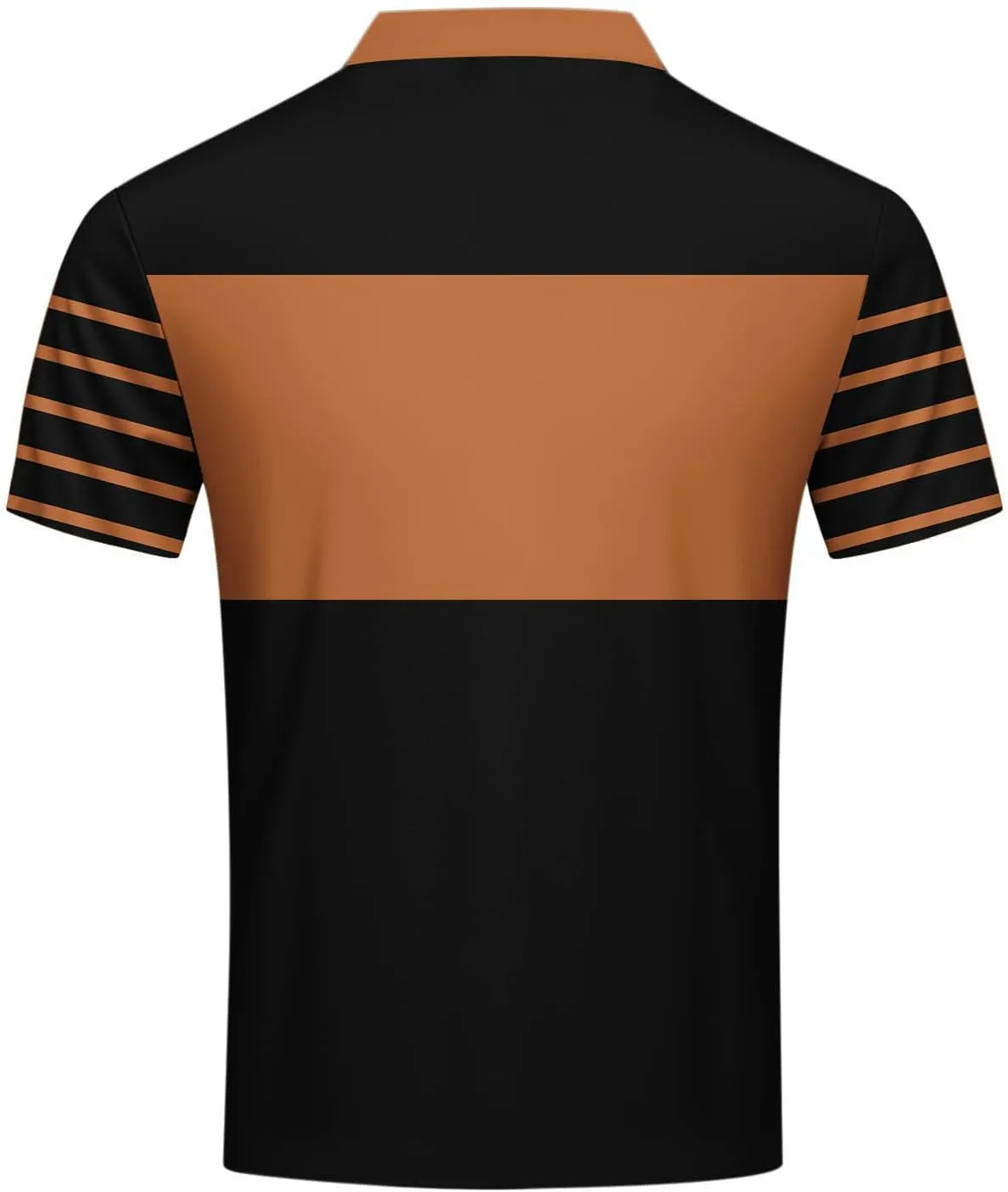 Men's Polo Shirts Short Sleeve Casual Polo T Shirt Color Block Slim Fit Golf Shirts Striped Moisture Wicking Golf Top