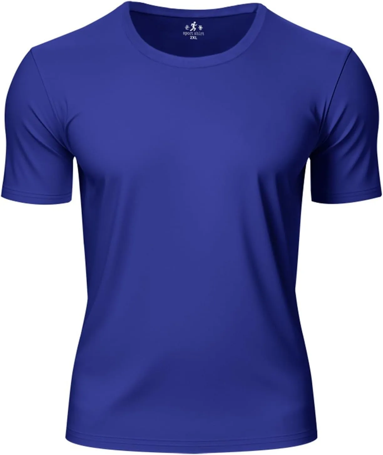 Men's Short Sleeve Tee Shirt Crewneck Casual Basic Shirt Moisture Wicking Fashion Tops Lightweight Gym Workout Tees