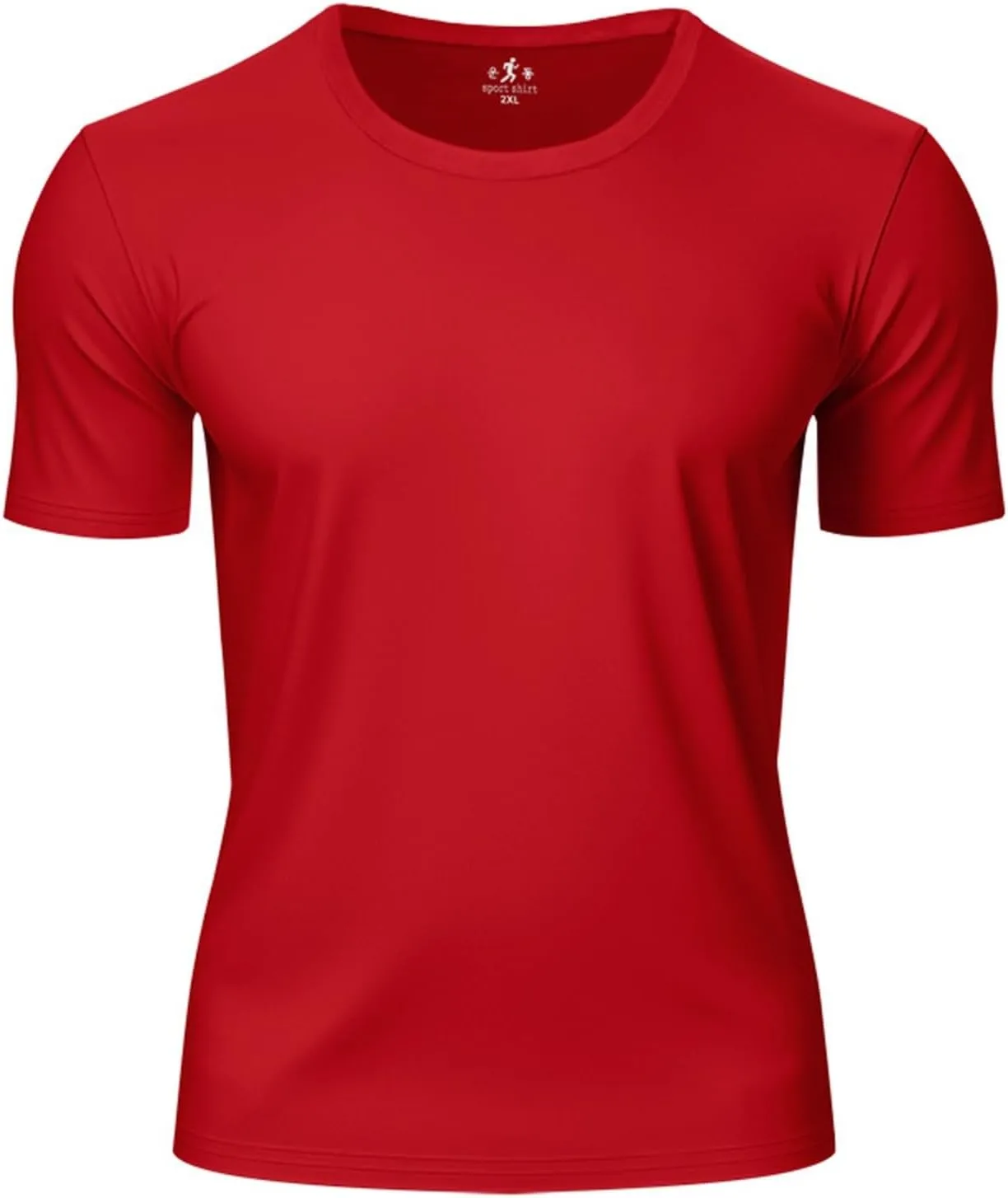Men's Short Sleeve Tee Shirt Crewneck Casual Basic Shirt Moisture Wicking Fashion Tops Lightweight Gym Workout Tees