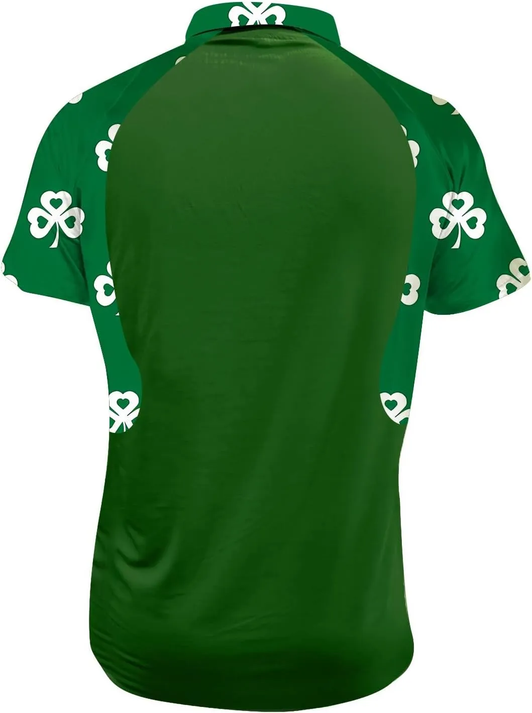 Men's St Patricks Day Shirts Casual Button Classic Work Shirt Cotton Collared Basic Golf Shirt
