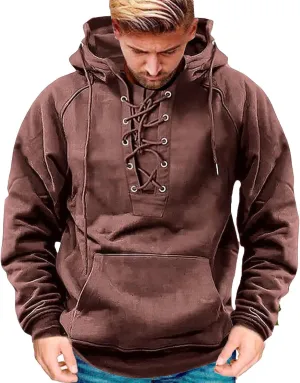 Mens Tactical Sweatshirts Quarter Zip Aztec Hooded Pullover Long Sleeve Cargo Workout Outdoor Hoodies with Pocket