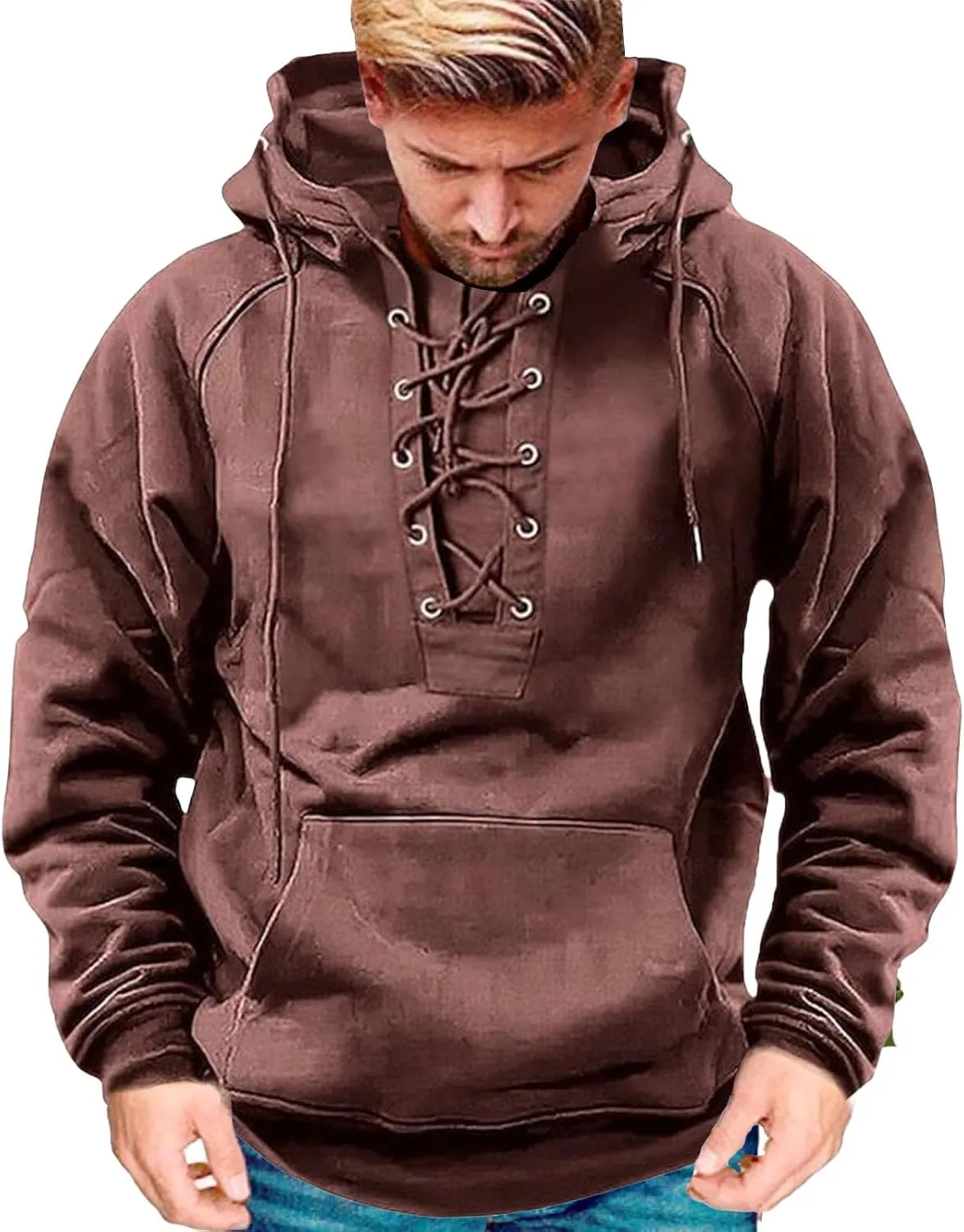 Mens Tactical Sweatshirts Quarter Zip Aztec Hooded Pullover Long Sleeve Cargo Workout Outdoor Hoodies with Pocket