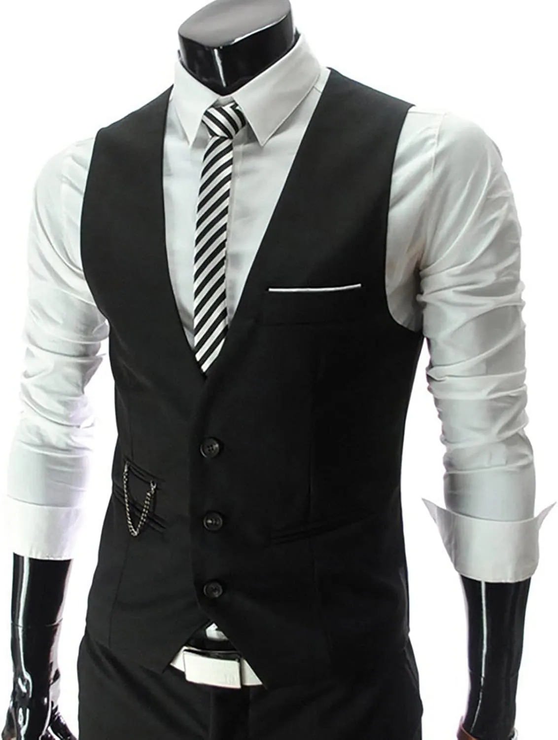 Mens Vests Leather V Neck Pocket Retro Color Vest Blouse With Button Purple Vest Brown Vest Men Black Mens Dress