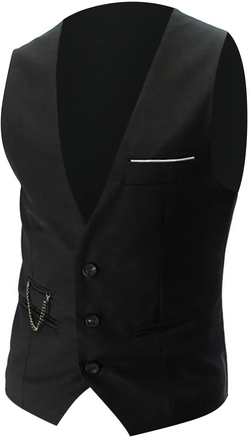 Mens Vests Leather V Neck Pocket Retro Color Vest Blouse With Button Purple Vest Brown Vest Men Black Mens Dress