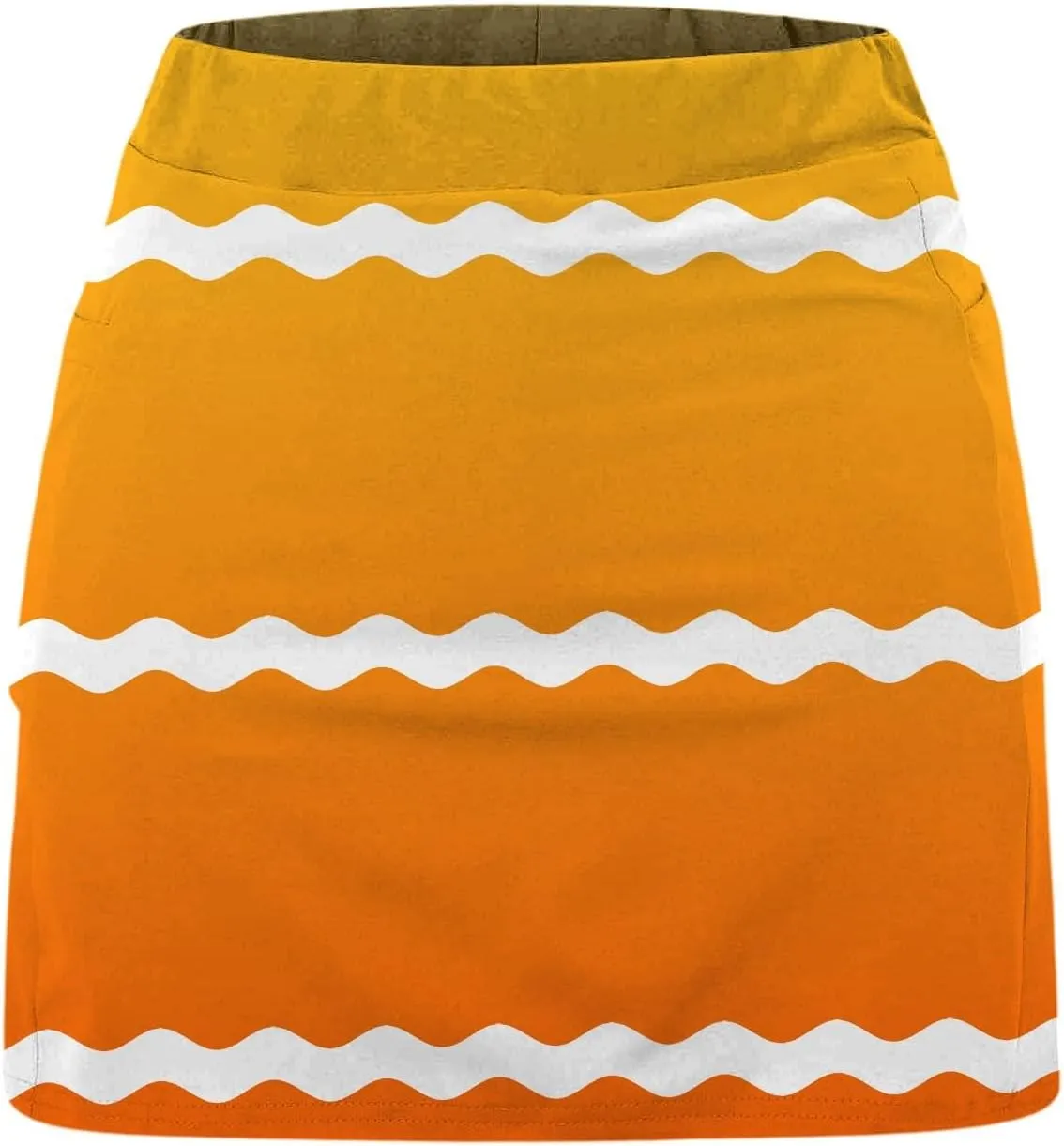 Mini Skort for Women Solid Striped High Waist Tummy Control Tennis Skirts with Built in Shorts Active Athletic Skirts