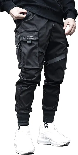 MOKEWEN Men's Tech Sports Straps Cargo Pants