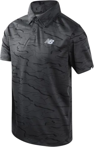 New Balance Boys' Polo T-Shirt - Short Sleeve Dry Fit Shirt for Boys' - Performance Collared Golf Shirt (8-20)