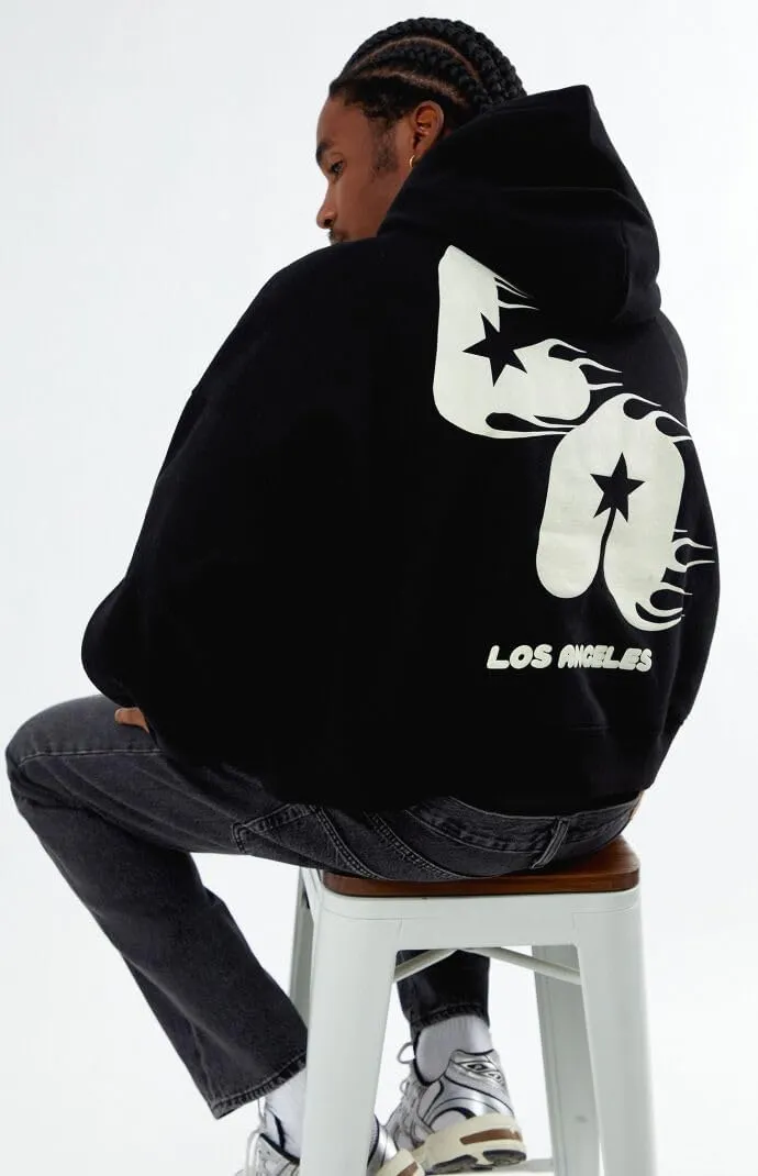 PacSun Men's Fiery LA Cropped Hoodie