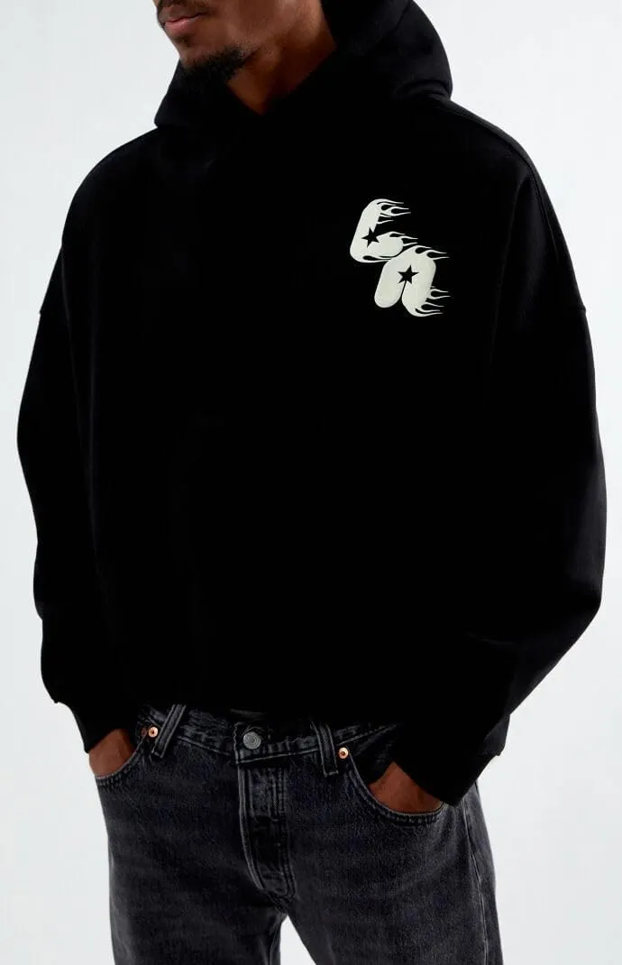PacSun Men's Fiery LA Cropped Hoodie