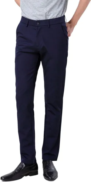 Plaid&Plain Men??s Slim Fit Dress Pants Stretch Dress Pants