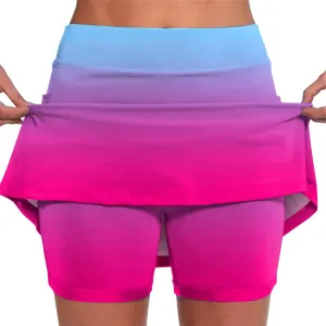 Pleated Skirts for Women Waist Culottes Short Skirts Skinny Pants Split Swimsuit Bikini Bottom High Waisted Tennis