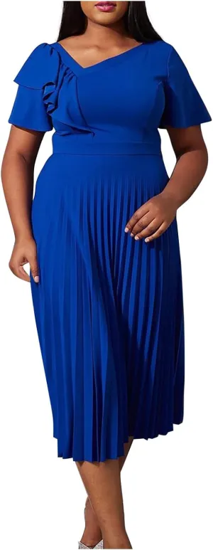 Plus Size Dresses For Curvy Women Formal Wedding Guest Dress Maxi Dress Flowy Casual Cocktail Evening Party Midi Dress