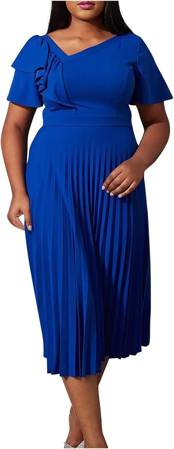 Plus Size Dresses For Curvy Women Formal Wedding Guest Dress Maxi Dress Flowy Casual Cocktail Evening Party Midi Dress