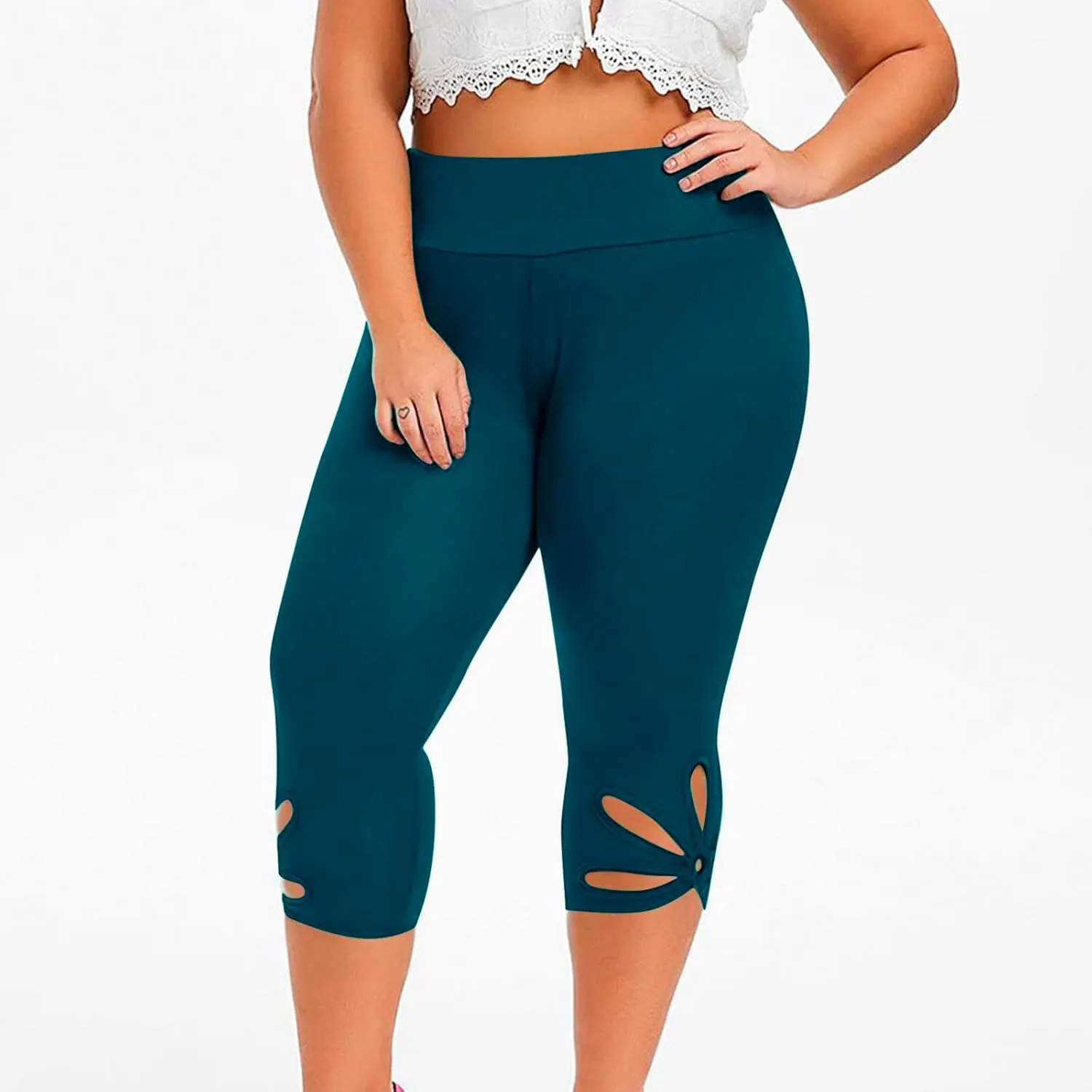 Plus Size Leggings for Women Butt Lifting Leggings Stretch Yoga Pants Soft Pant Capris Leggins Workout Leggings