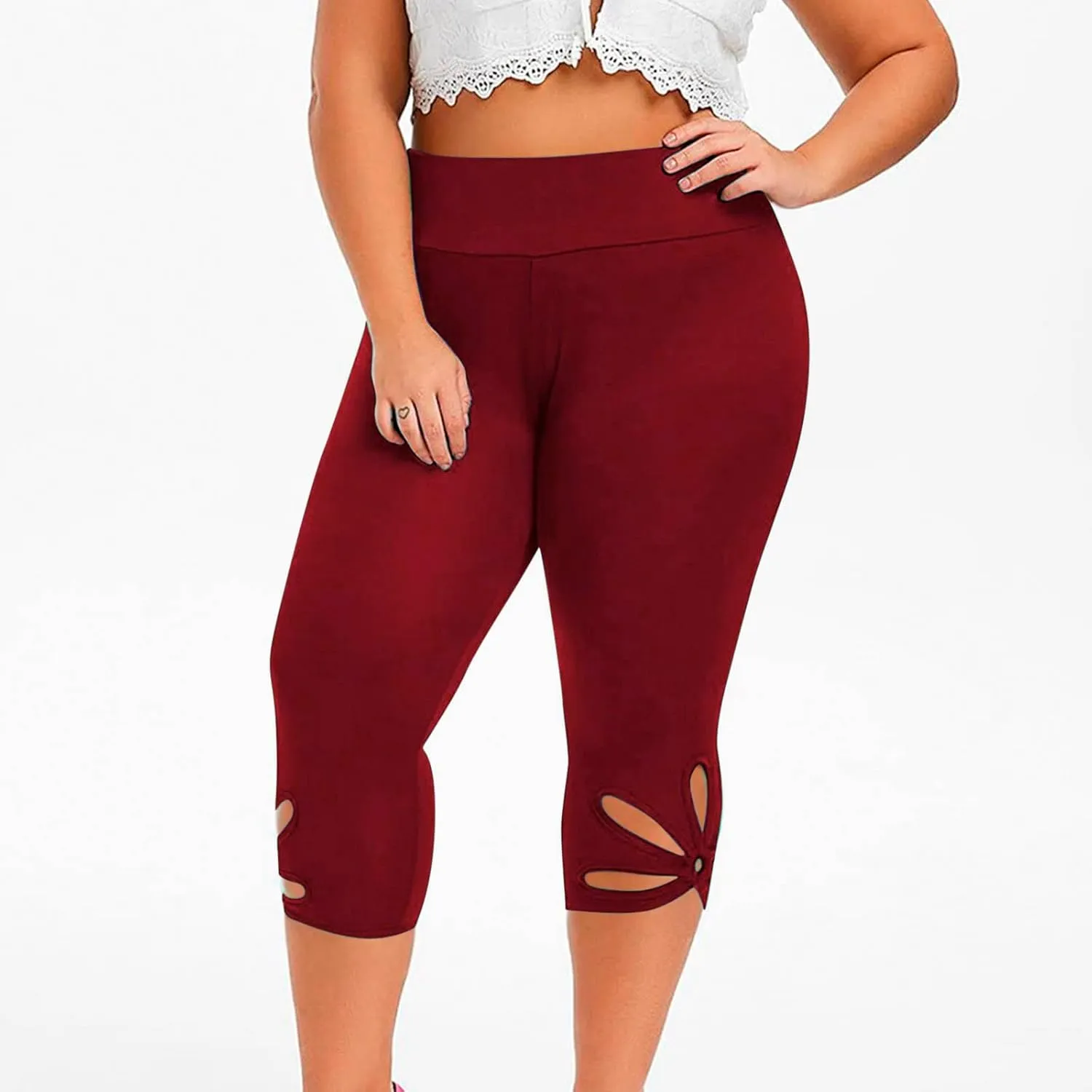 Plus Size Leggings for Women Butt Lifting Leggings Stretch Yoga Pants Soft Pant Capris Leggins Workout Leggings