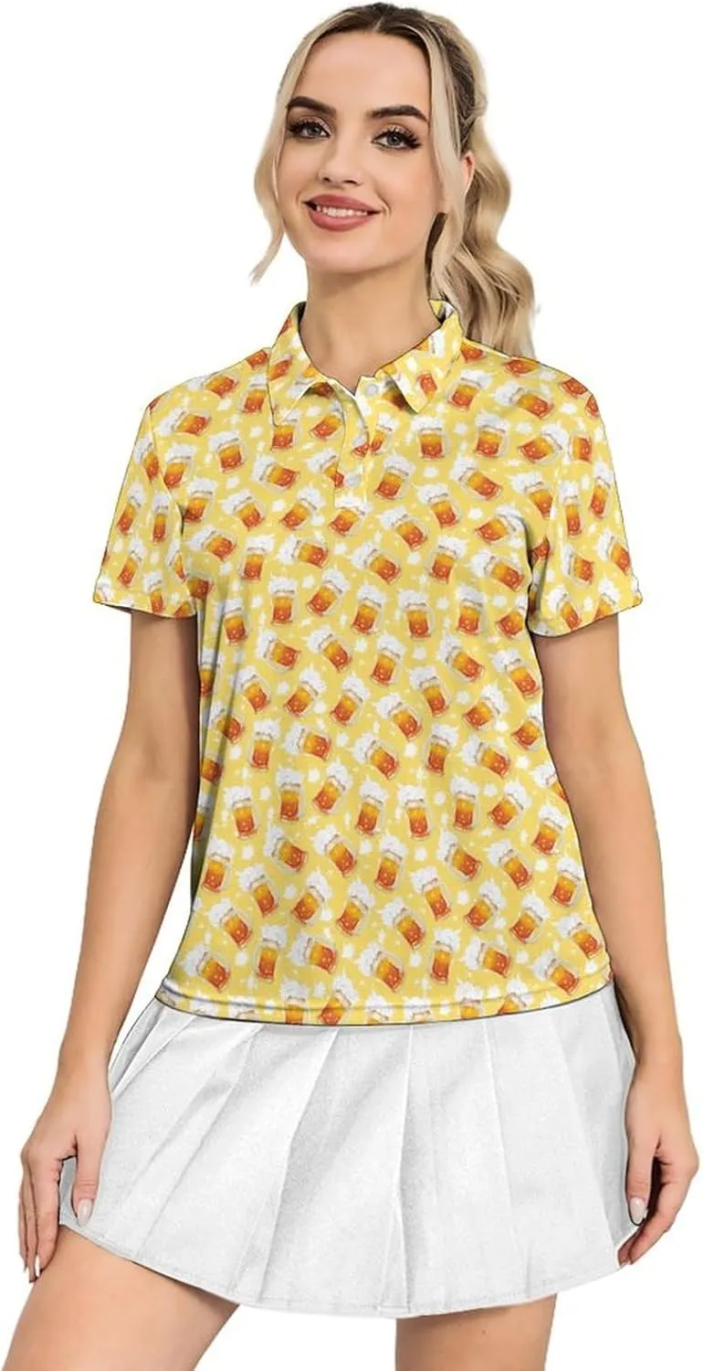 Polo Shirt for Women Performance Moisture Wicking Golf Shirt Quick Dry Short Sleeve Polo Shirt Casual Polo Shirt
