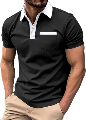 Polo Shirts for Man 2024 Flag Shirts Short Sleeve Performance Patriotic Shirt Funny Shirt Men's Polo Shirts Mens