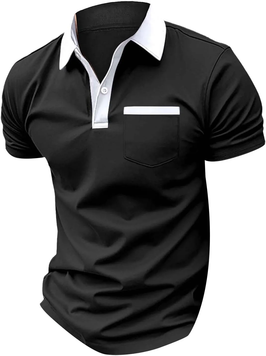 Polo Shirts for Man 2024 Flag Shirts Short Sleeve Performance Patriotic Shirt Funny Shirt Men's Polo Shirts Mens