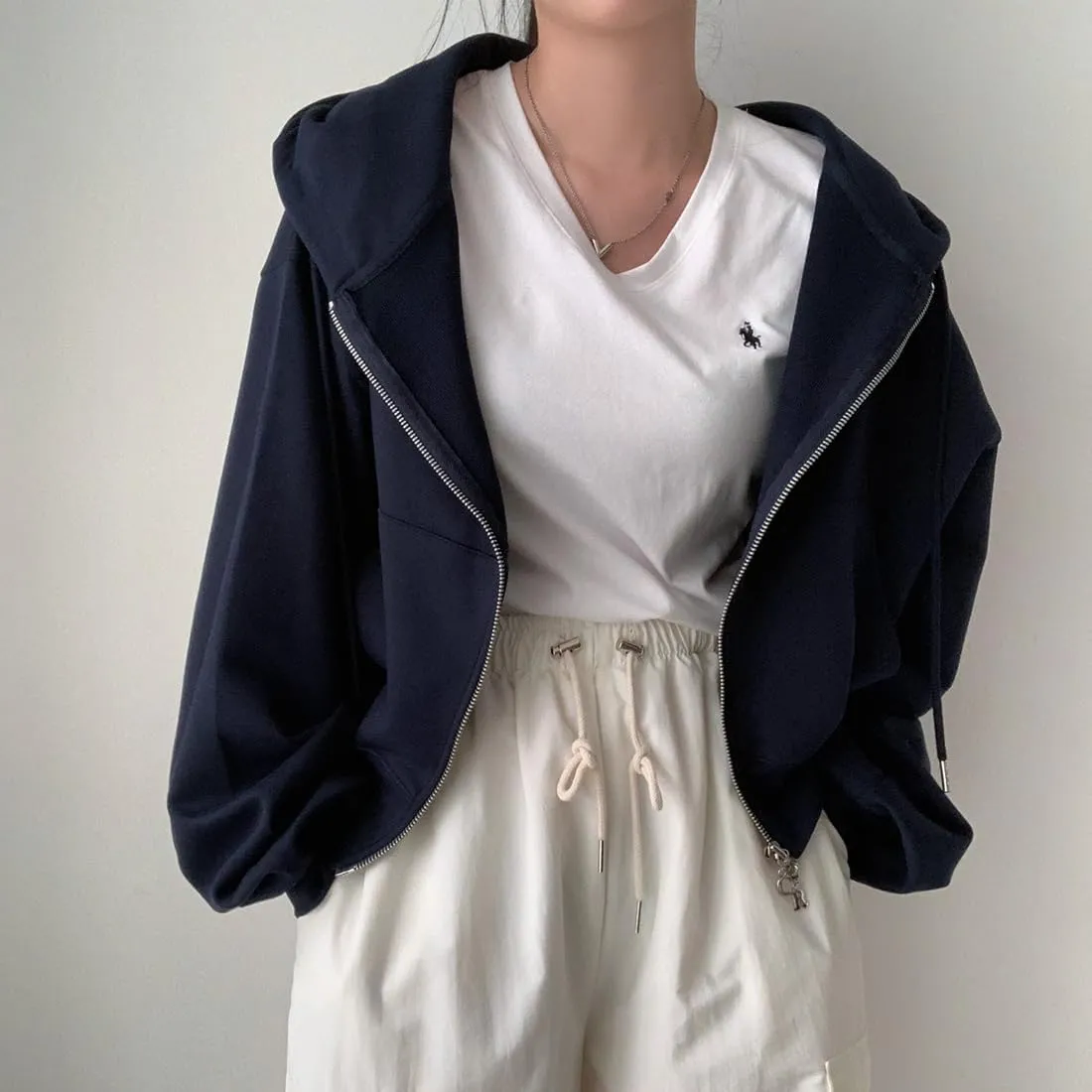 RICHTRUE Y2k Zip Up Hoodie Women Zip Up Sweatshirt for Women Oversized Zip Up Hoodie Y2k Fall Jacket