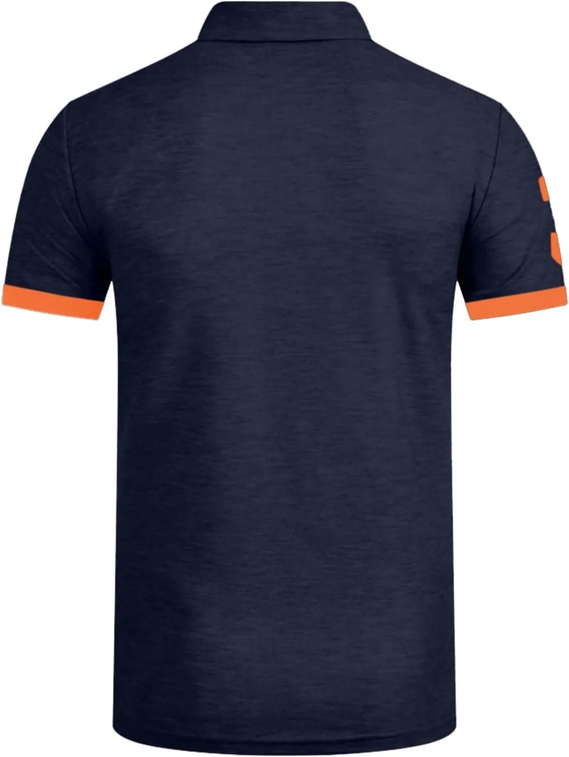 RTRDE Men's Polo Shirts Summer Short Sleeve T-Shirt Embroidered Shirt Work Clothes Half Fawn Shirts