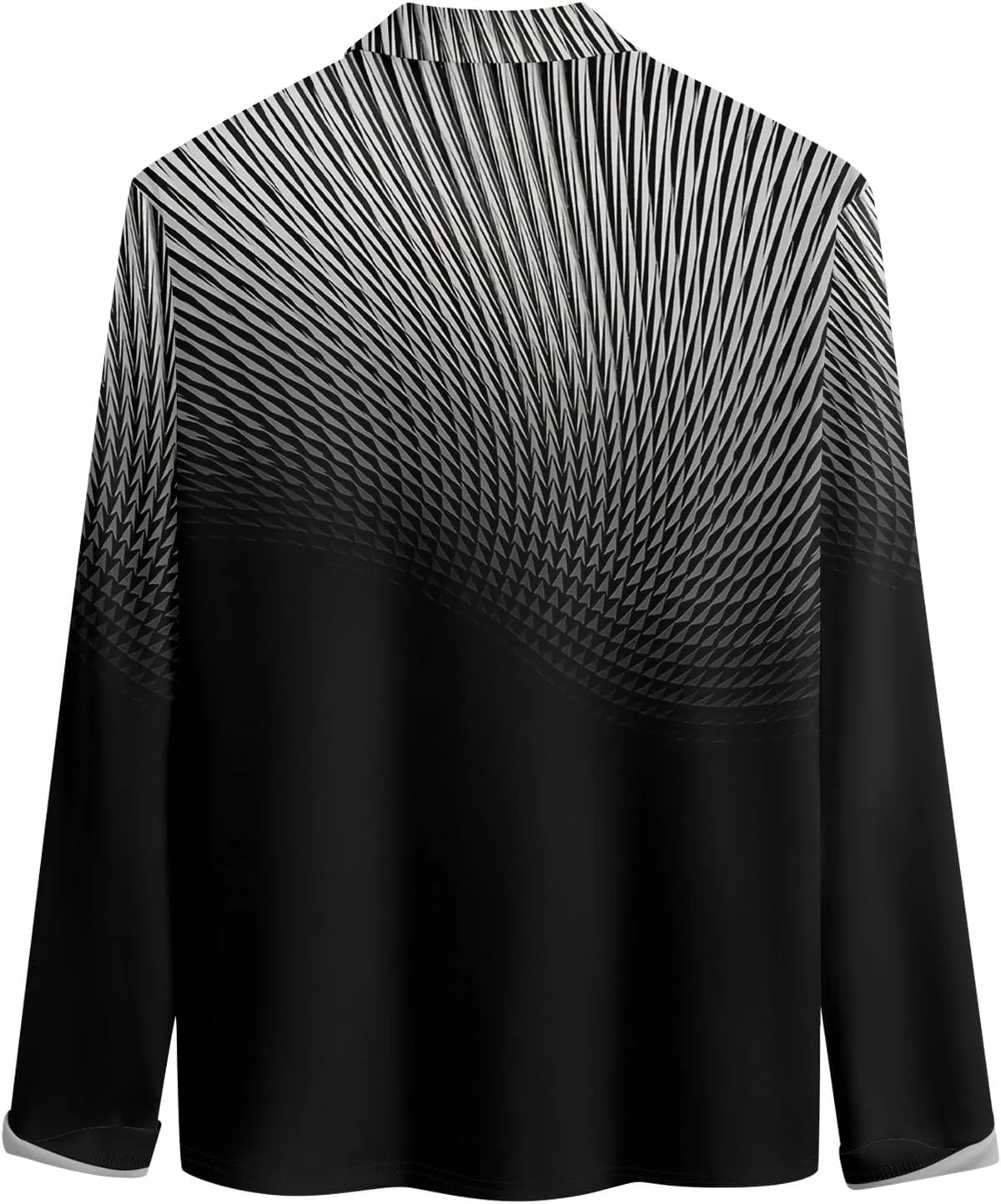 RTRDE Men's T Shirt Lapel Long Sleeve Printed Casual Top Loose Sports Shirt Shirts, M-4XL