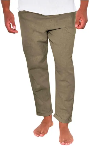 Summer Men's Cotton and Linen Thin Casual Sports Pants 2025