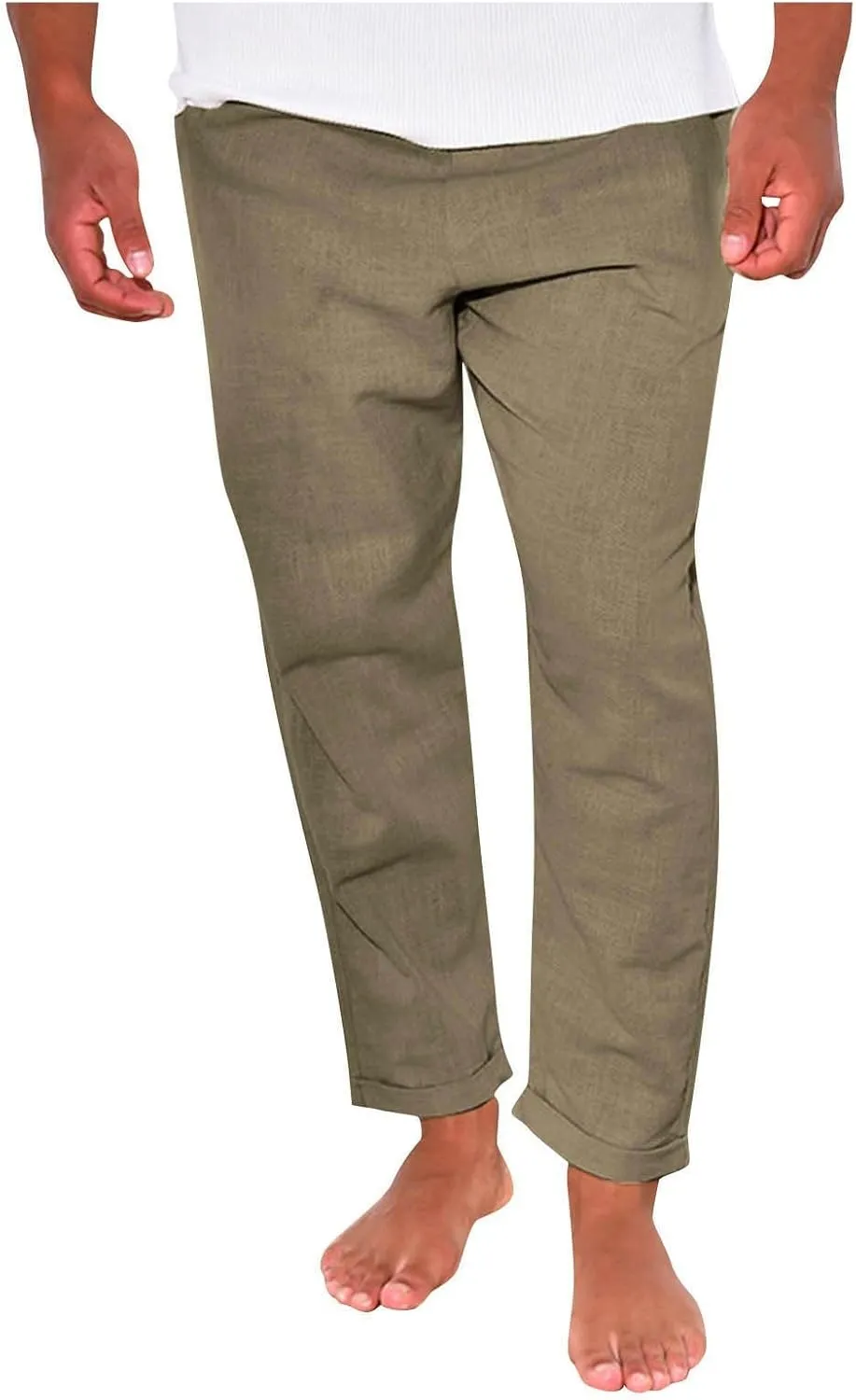 Summer Men's Cotton and Linen Thin Casual Sports Pants 2025