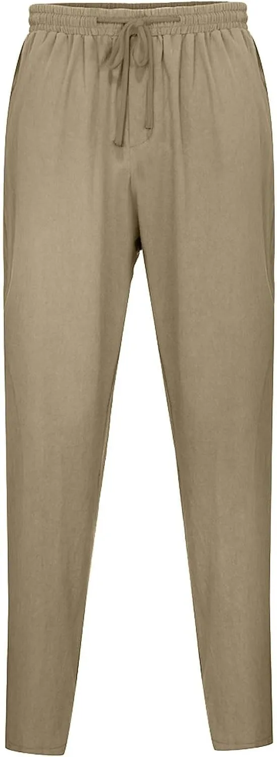 Summer Men's Cotton and Linen Thin Casual Sports Pants 2025