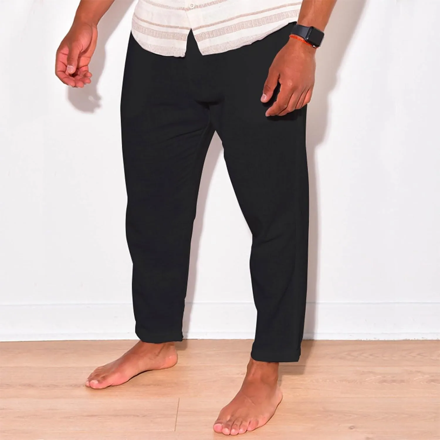 Summer Men's Cotton and Linen Thin Casual Sports Pants 2025