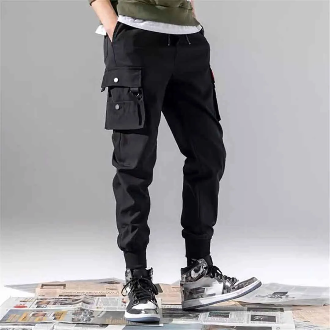 Suwequest Cotton Men's Cargo Joggers Pants Sports Pants