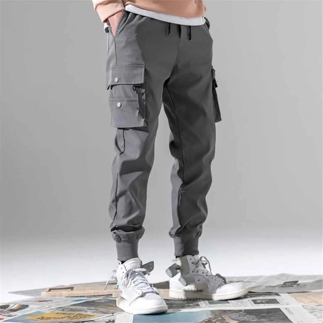 Suwequest Cotton Men's Cargo Joggers Pants Sports Pants