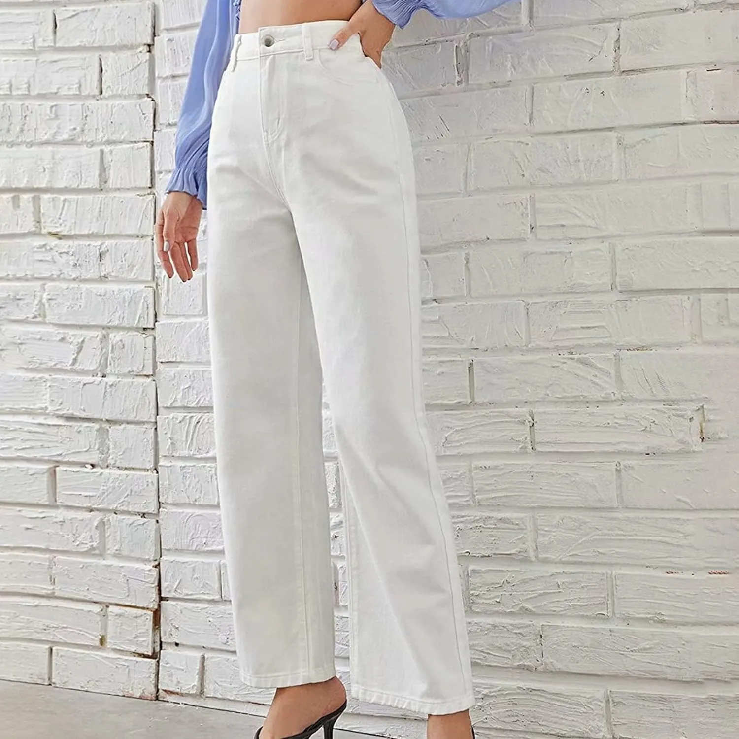 Sweatpants That Look Like Jeans, Boyfriend Jeans, Sweatpant Jean: High Waisted with Pockets, Cute Petite Jean