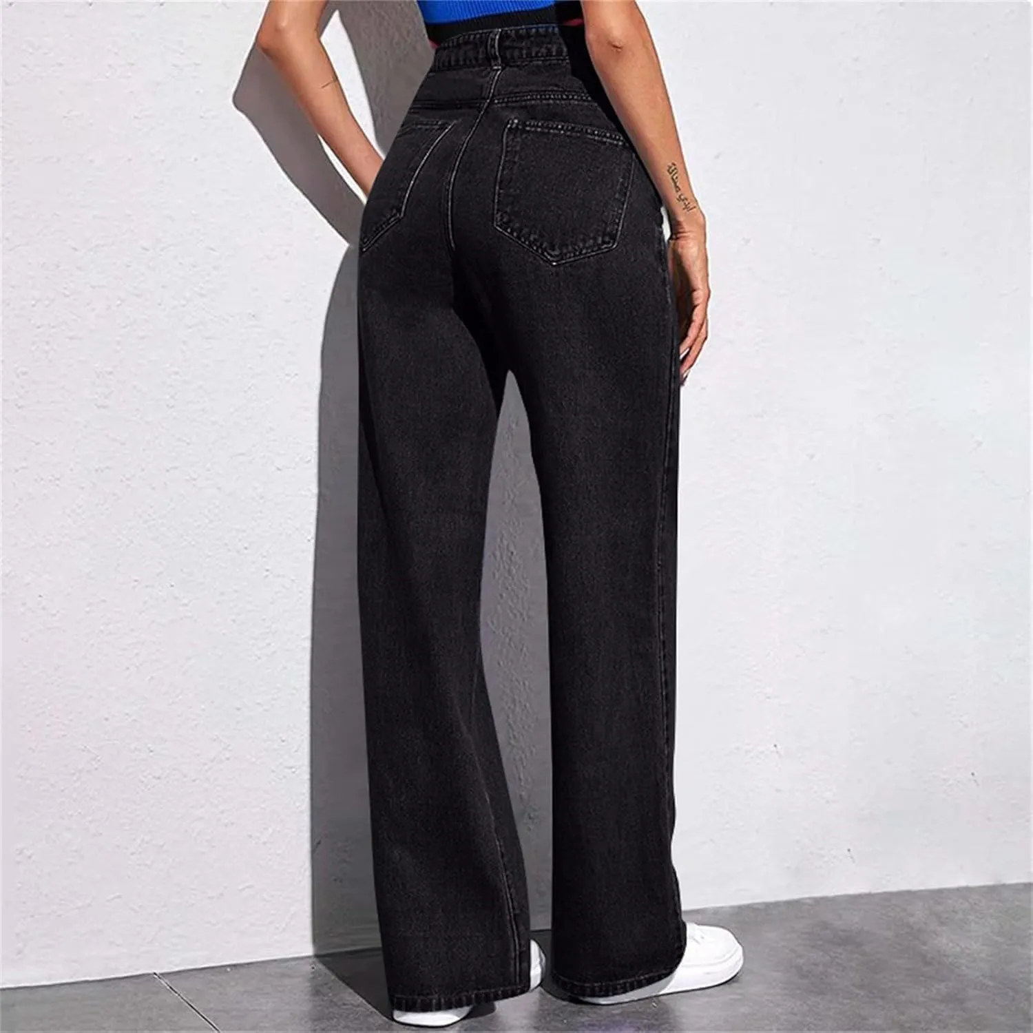 Sweatpants That Look Like Jeans, Boyfriend Jeans, Sweatpant Jean: High Waisted with Pockets, Cute Petite Jean