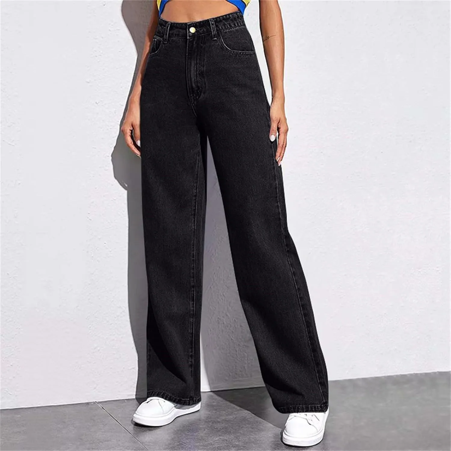 Sweatpants That Look Like Jeans, Boyfriend Jeans, Sweatpant Jean: High Waisted with Pockets, Cute Petite Jean