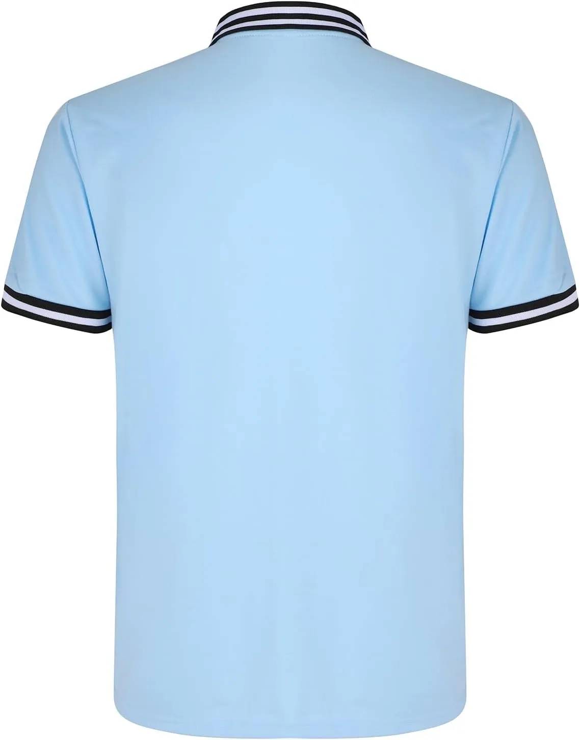 T Shirts Men and Fashionable Thousand Bird Grid Color Blocking Button Standing Collar Short Sleeved Golf Shirts for