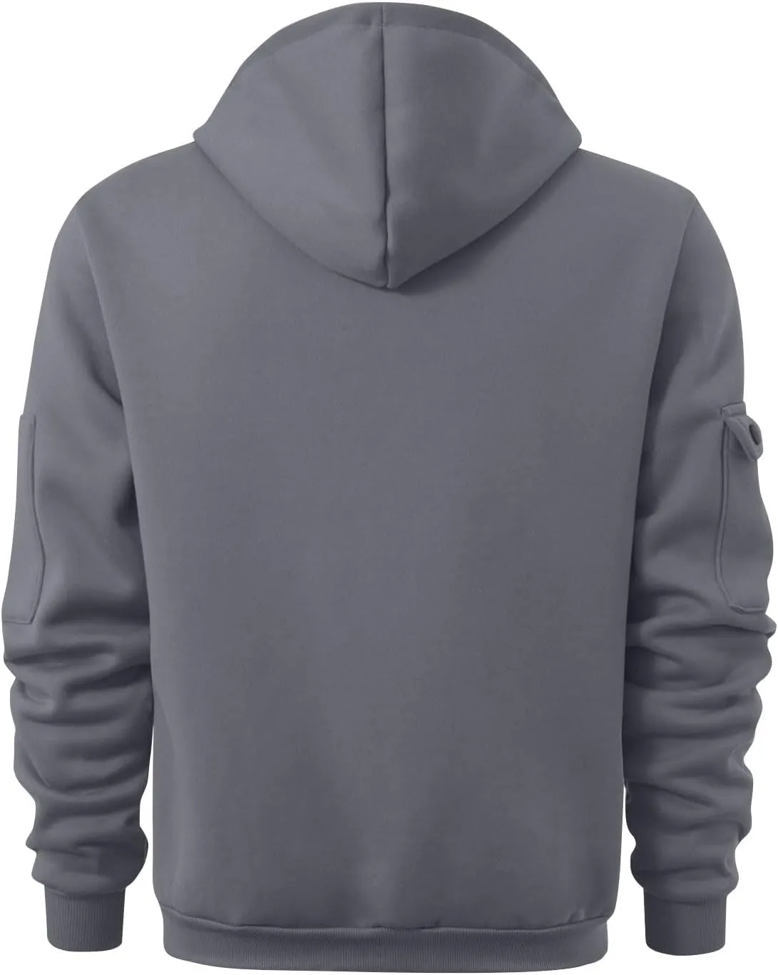 Tactical Hoodies for Men Outdoor Athletic Quarter Zip Pullover Winter Warm Long Sleeve Hooded Sweatshirt with Pockets