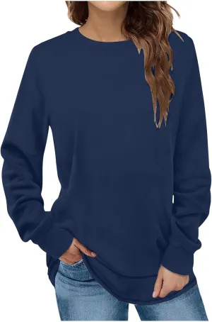 TANGNADE Womens Oversized Sweatshirt Casual Crewneck Long Sleeve Pullover Tops Fall Outfits Ladies Winter Clothing