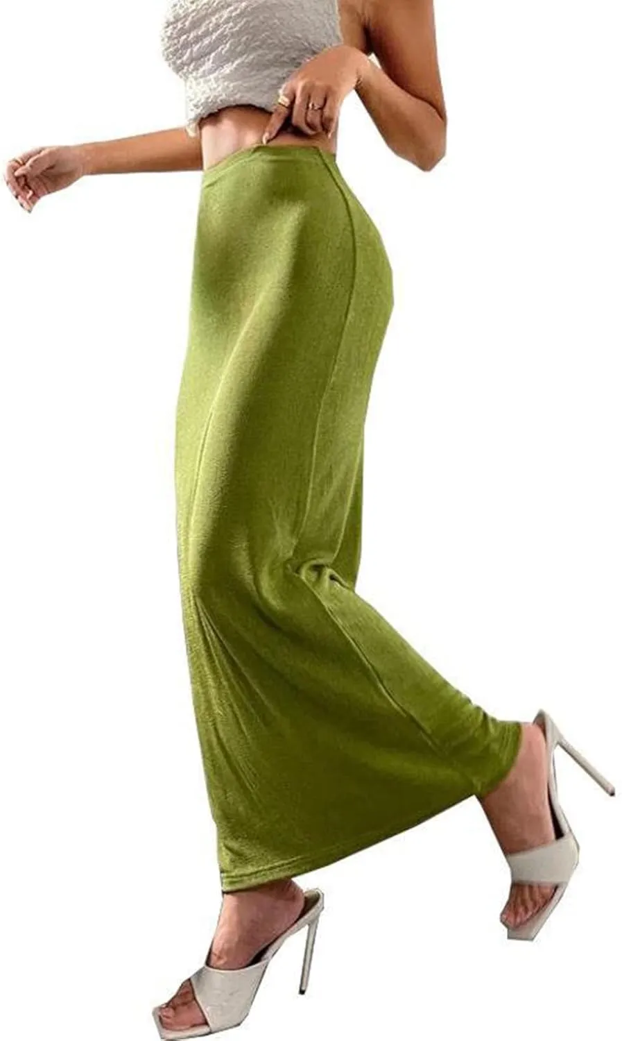 Velour for Ladies Fall Winter Maxi Long Midi Knee Length Loose Fit Pencil Basic Skirt Women 2025 Fashion Y2K