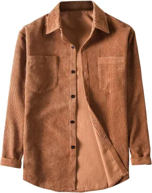 Vintage Slim Fit Denim Shirts for Men Suede Patchwork Button Down Shirt Retro Distressed Washed Denim Shirt