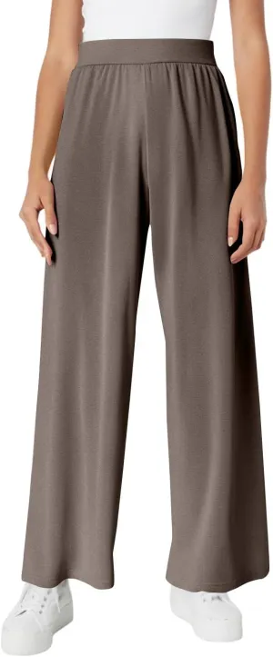 Wide Leg Dress Pants for Women High Waist Lounge Pants with Pockets Loose Stretch Dress Work Trouser Pants