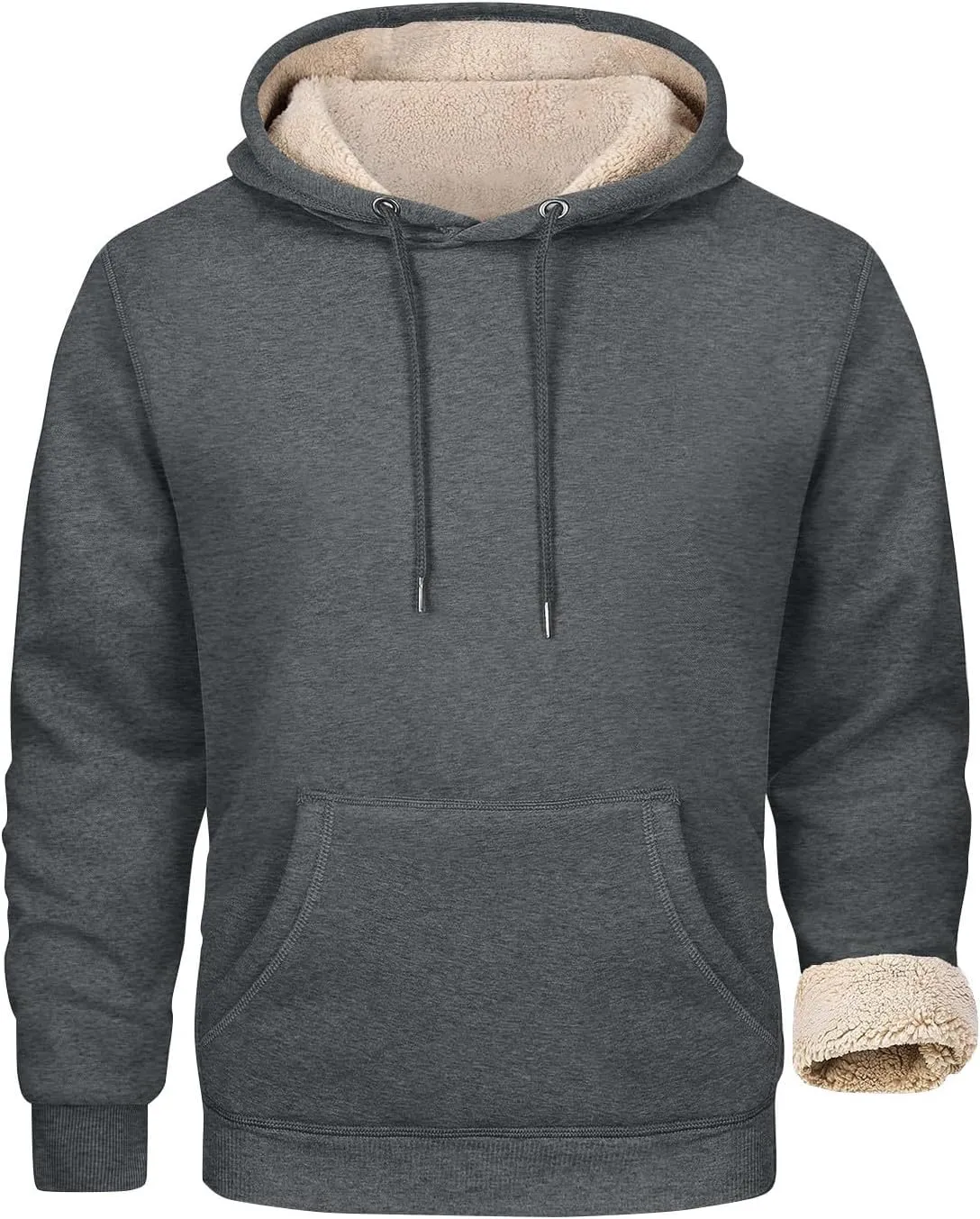 Winter Hoodies For Men Fleece Pullover Men Mens Fleece Lined Sweatshirts Fleece Hoodie Men'S Fleece Crewneck Hoodie