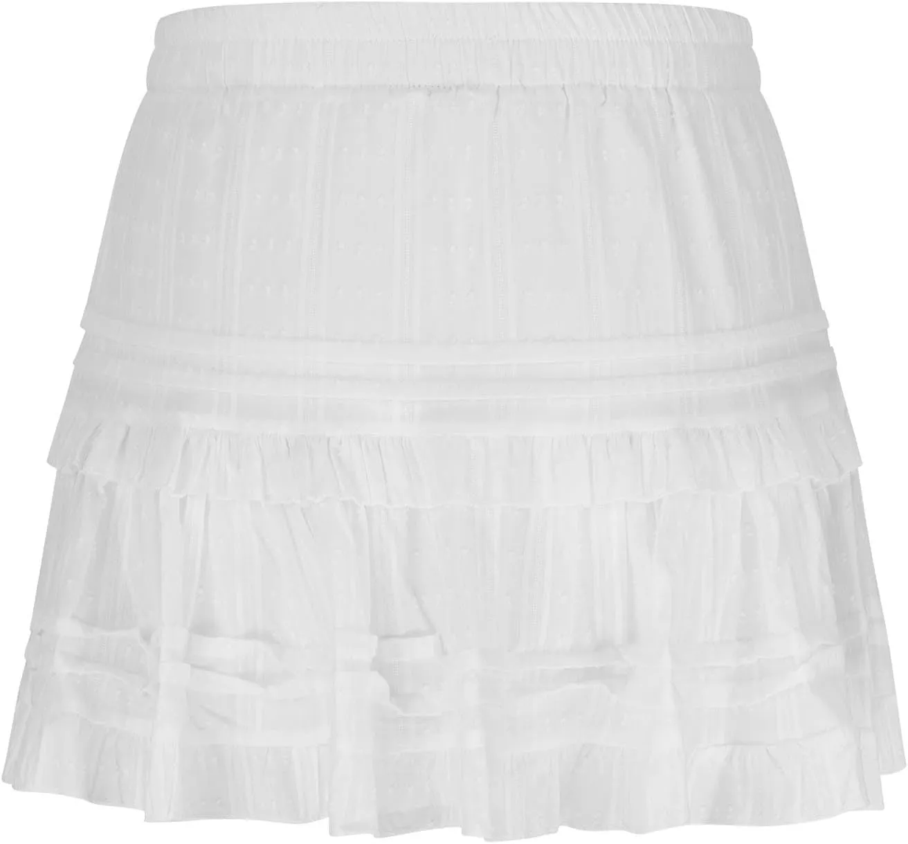 Women Summer Mini Skirts Casual Ruffle Pleated Floral Printed Tiered Elastic Waist Ladies Summer Flowy A Line Skirt