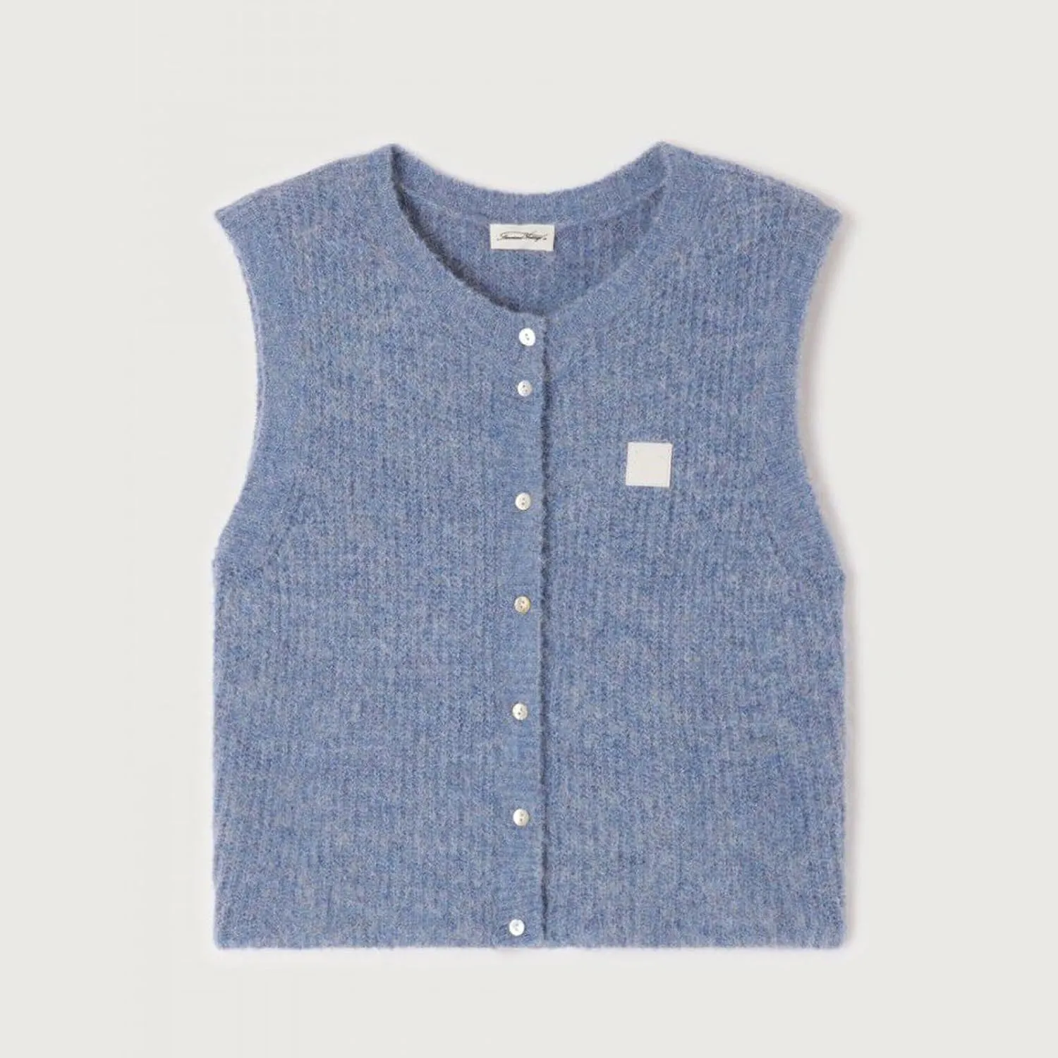 Women Summer Sweater Vest Button Down Round Neck Knitted Tank Top Y2k Sleeveless Sweater Cardigan