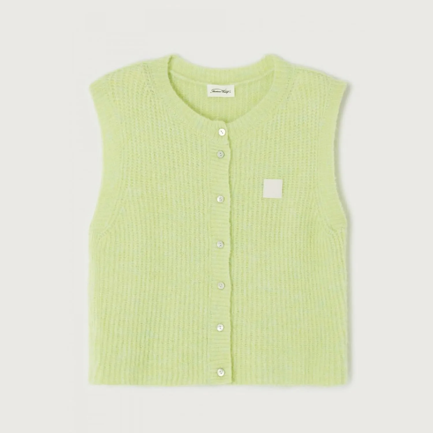 Women Summer Sweater Vest Button Down Round Neck Knitted Tank Top Y2k Sleeveless Sweater Cardigan